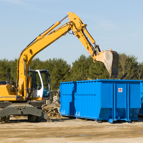 are there any restrictions on where a residential dumpster can be placed in Kerr Montana